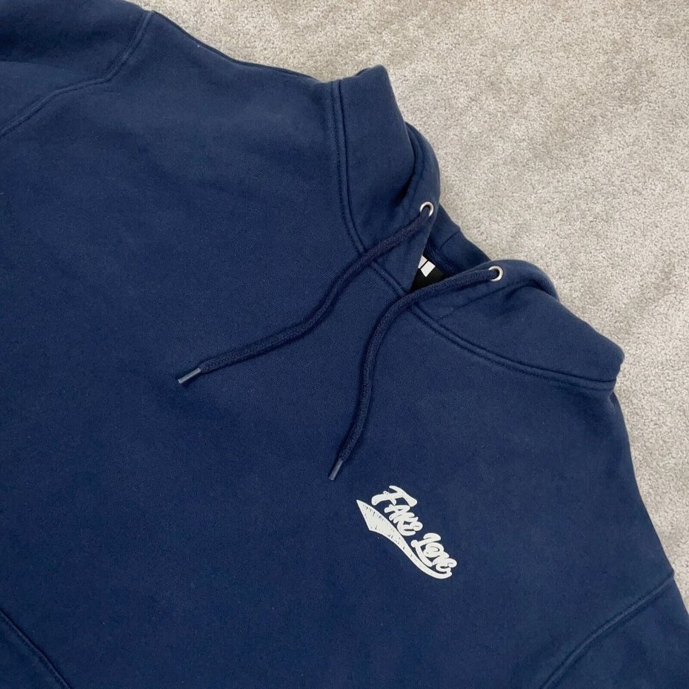 BTS Fake Love Hoodie Adult Size XL Blue Official Licensed Big Hit Entertainment